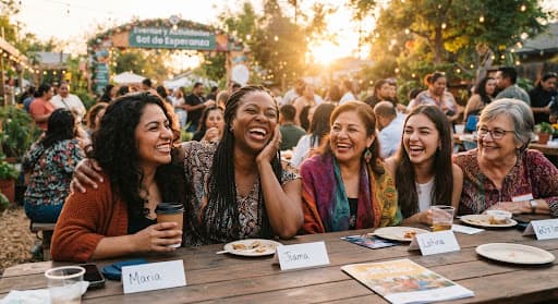 Mujeres compartiendo